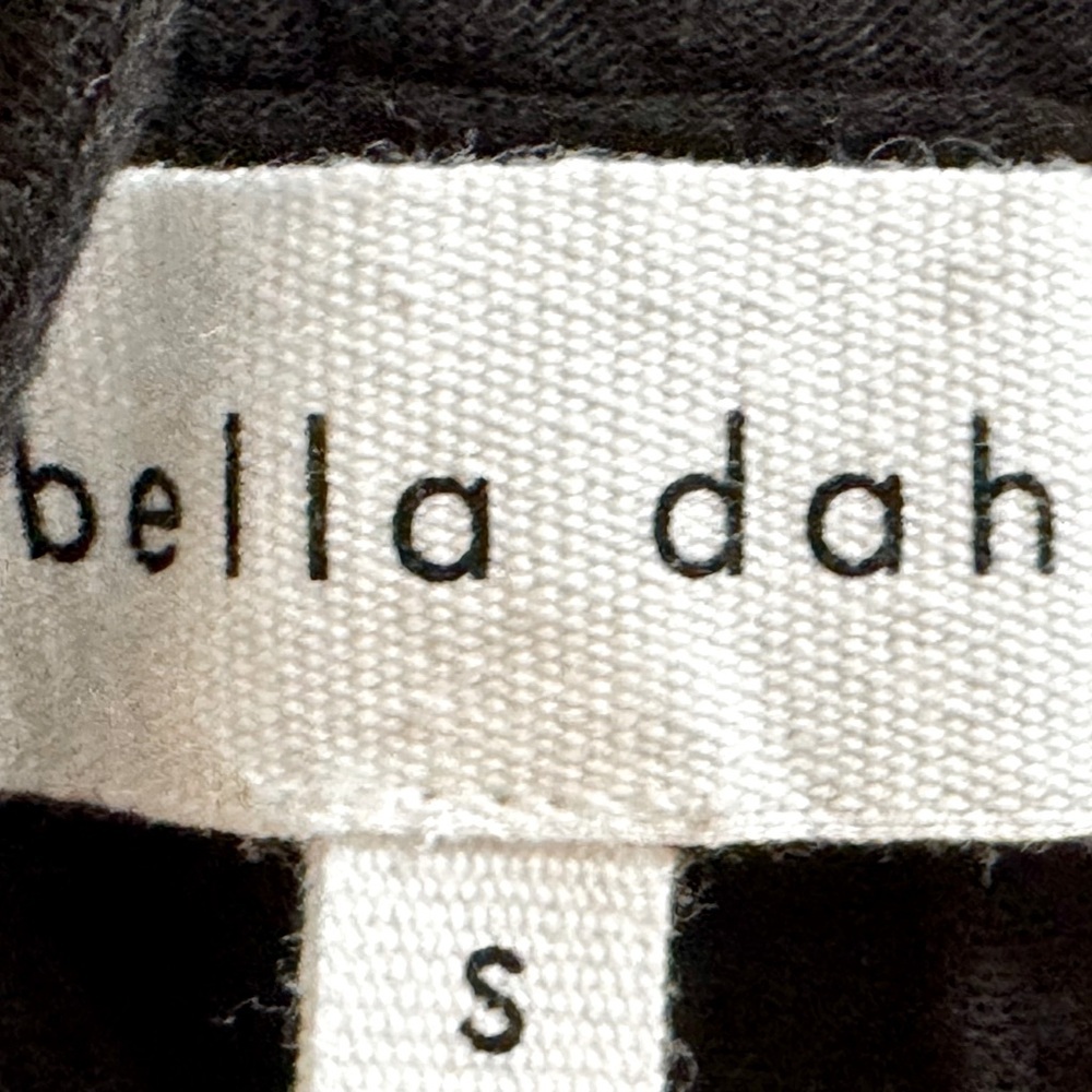 Bella Dahl NWT SZ S Smocked Waist Mini Dress in Black - Picture 4 of 4